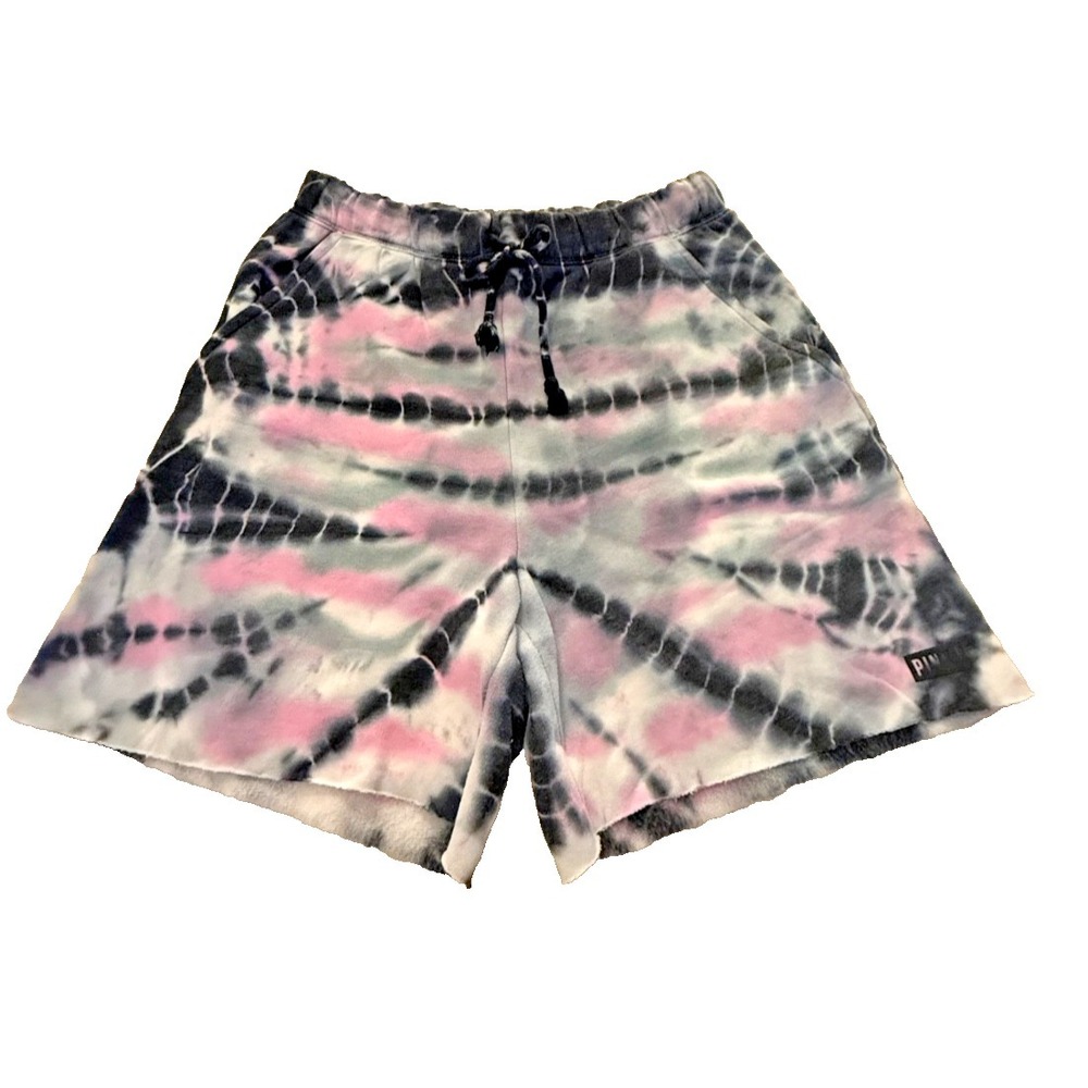 Victoria's Secret PINK Women's Cut Off Activewear/Lounge Shorts; Pink/Black; S